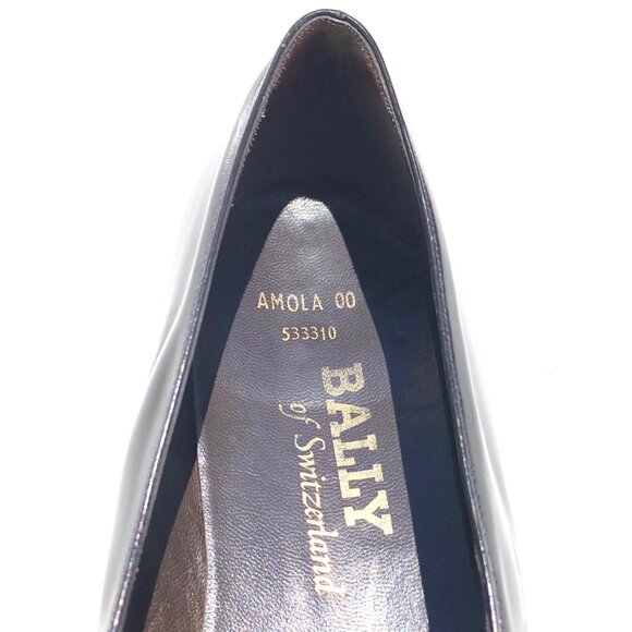 Bally Of Switzerland Men's Dress Shoes Size 7.5 F Tassel Loafers Black Leather - Picture 6 of 16